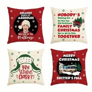 Christmas Vacation Pillow Covers, NWT